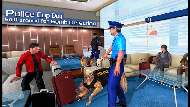 US Police Dog Games Airport screenshot image 1_Popularmodapk.com