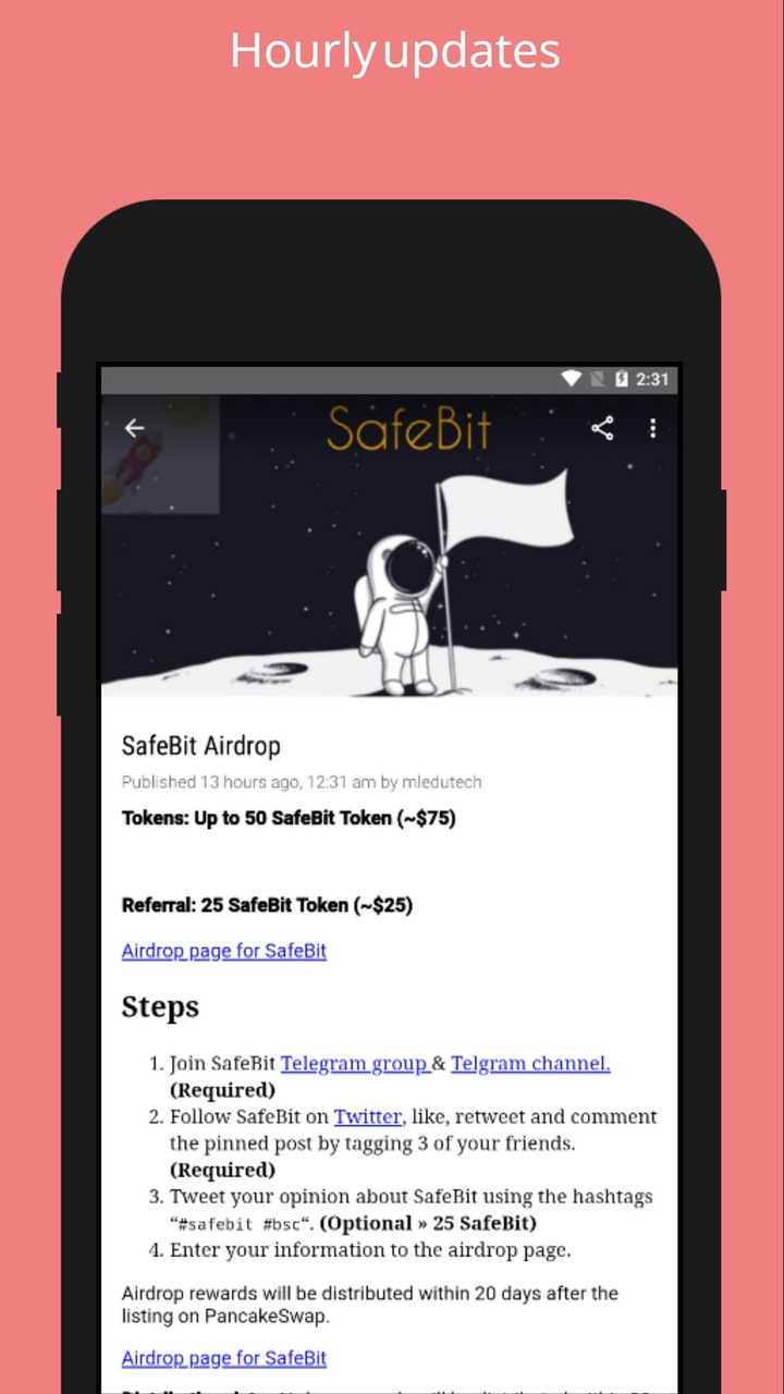Free Airdrop Cryptocurrency screenshot image 2_Popularmodapk.com