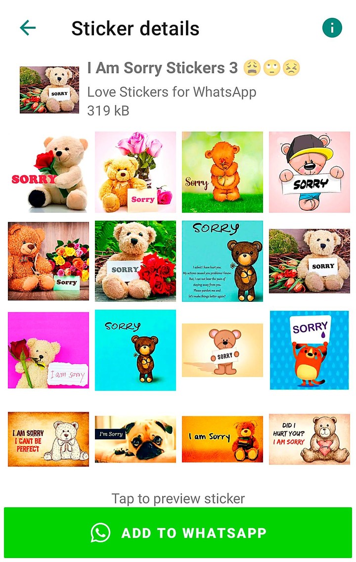 Sorry Stickers for WhatsApp screenshot image 8_Popularmodapk.com