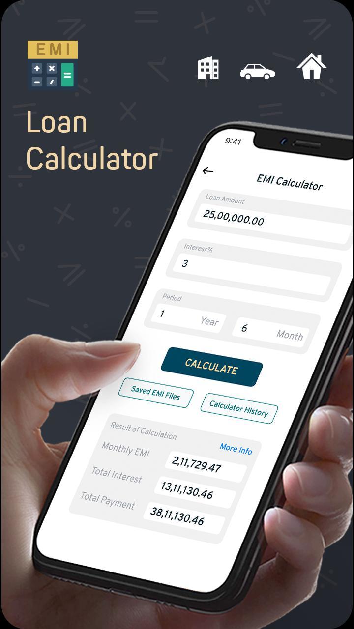 Loan EMI Calculator - Finance screenshot image 1_Popularmodapk.com