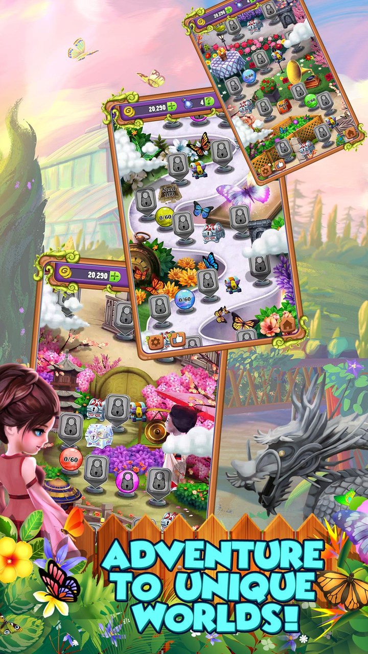 Mahjong: Butterfly World screenshot image 1_Popularmodapk.com