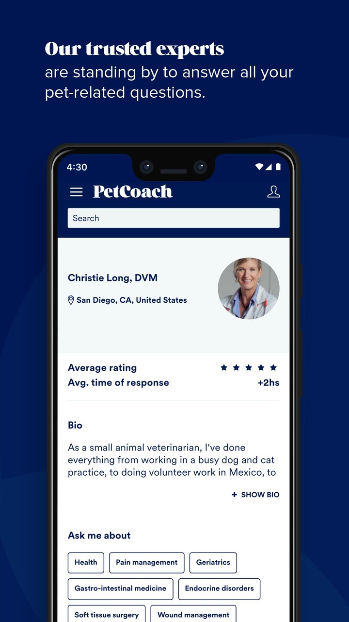 PetCoach Ask a vet online 24/7 screenshot image 4_Popularmodapk.com