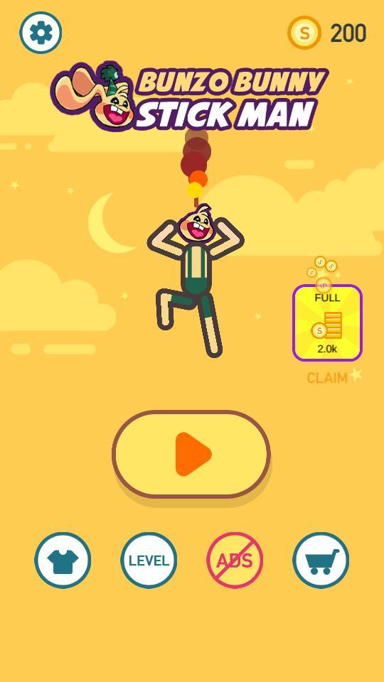 Bunzo bunny stickman screenshot image 1_Popularmodapk.com