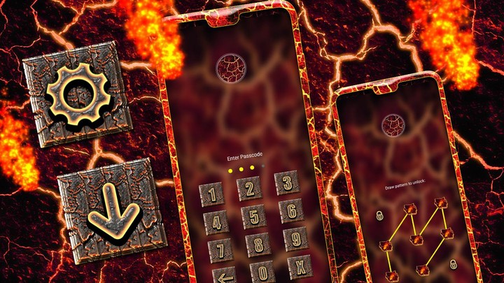 Lava Cracks Launcher Theme screenshot image 6_Popularmodapk.com