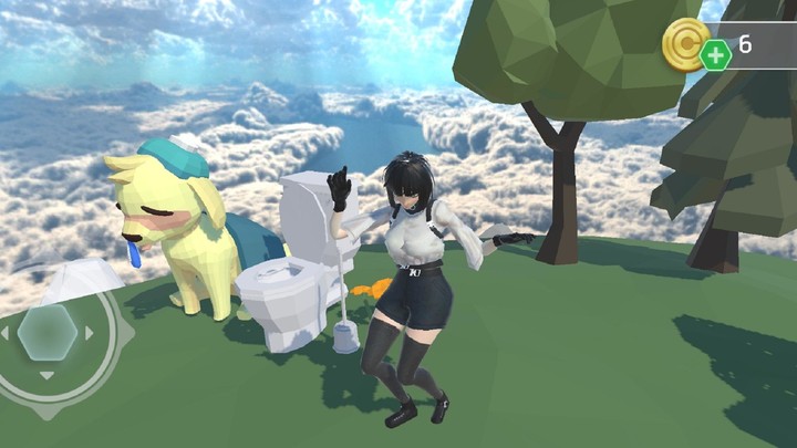 Girl runner jump up to heaven! screenshot image 4_Popularmodapk.com