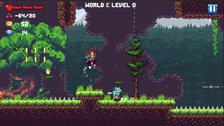 Cherry Knight : 2D Platformer screenshot image 5_Popularmodapk.com