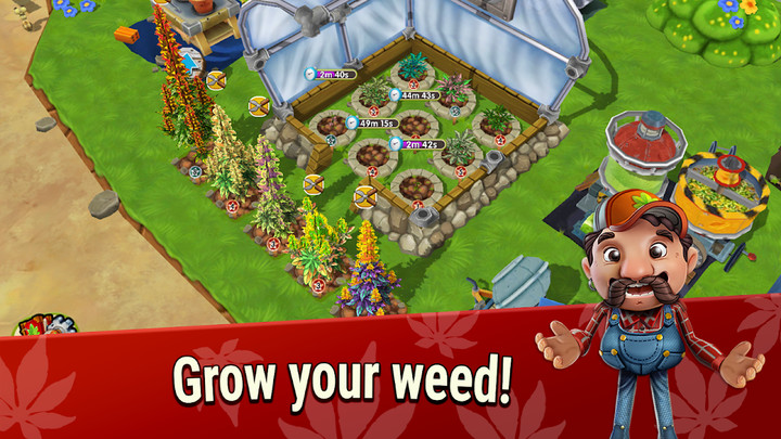 CannaFarm: Idle Weed Farming screenshot image 1_Popularmodapk.com