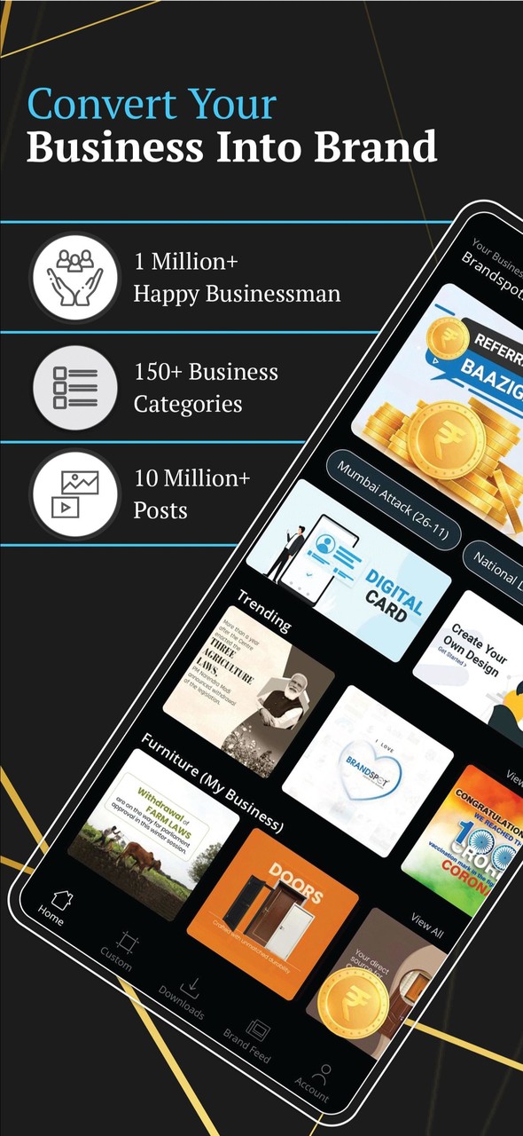 Brandspot365: Poster Maker screenshot image 1_Popularmodapk.com