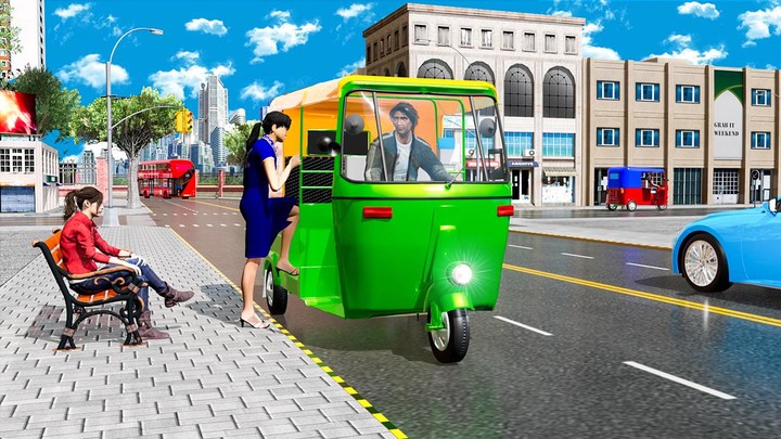 Rickshaw Driving Rickshaw Game screenshot image 6_Popularmodapk.com