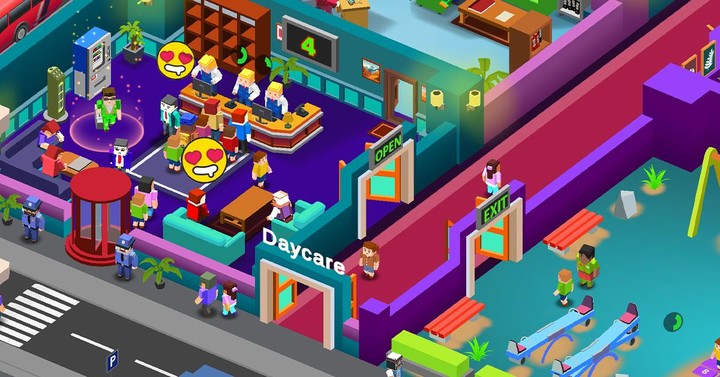 Idle Daycare Tycoon - Get Rich screenshot image 1_Popularmodapk.com