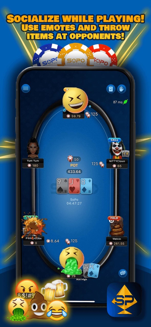 SoPo Poker - Social Poker screenshot image 3_Popularmodapk.com