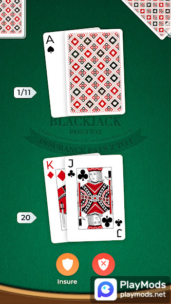 Blackjack<span>(No Ads)</span> screenshot image 3_Popularmodapk.com