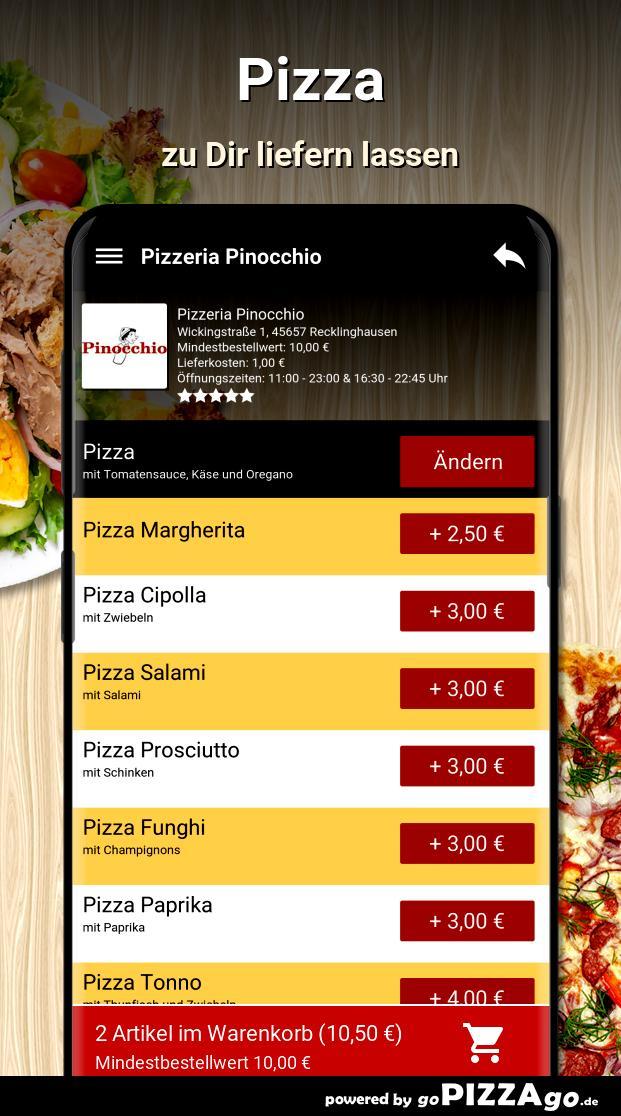 Pizzeria Pinocchio Recklinghau screenshot image 5_Popularmodapk.com