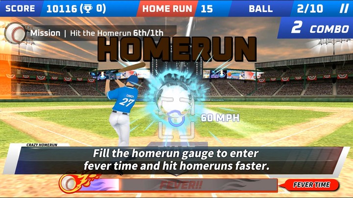 Crazy Homerun: Baseball Game screenshot image 5_Popularmodapk.com