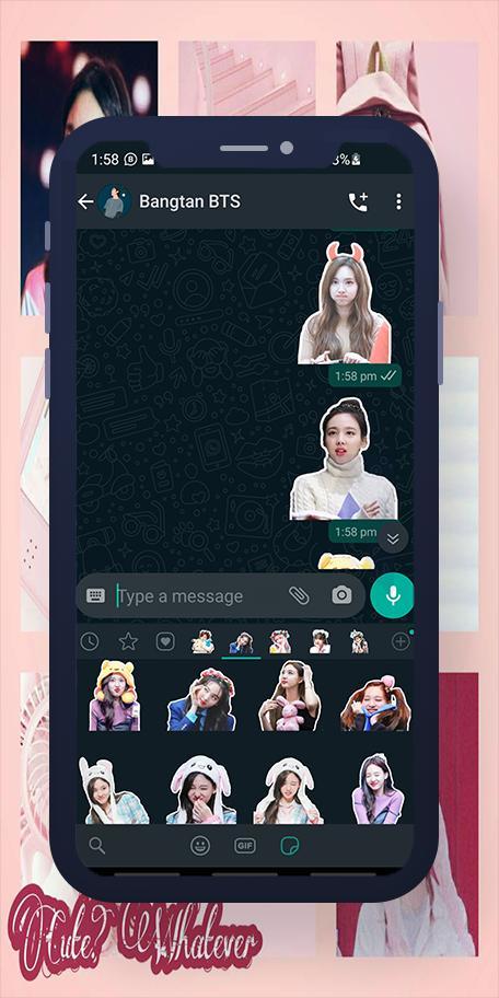 Nayeon Twice WASticker screenshot image 11_Popularmodapk.com