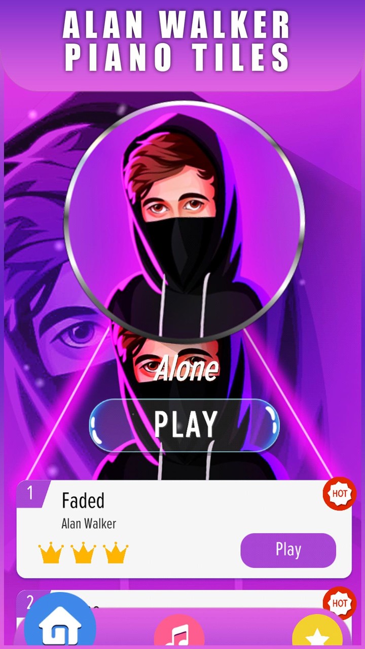 Piano Tiles: Alan Walker EDM screenshot image 3_Popularmodapk.com