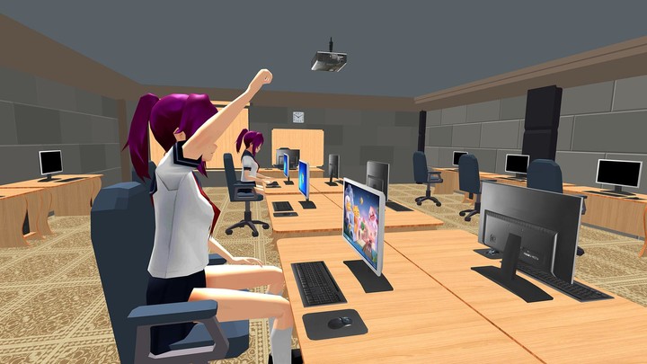 Anime Girl : High School Story screenshot image 2_Popularmodapk.com