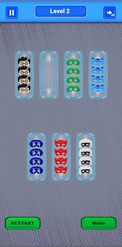 PJ Sort : Masks order puzzle screenshot image 3_Popularmodapk.com