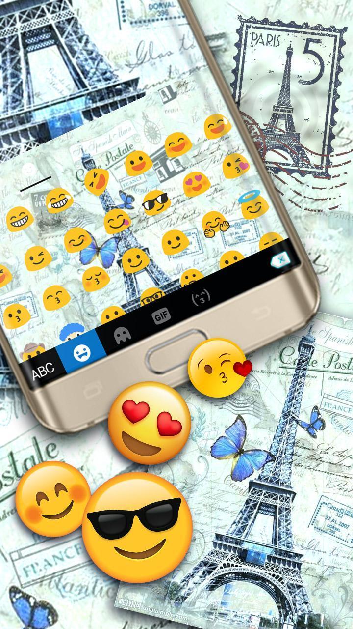 Paris Postcard Keyboard Theme screenshot image 3_Popularmodapk.com