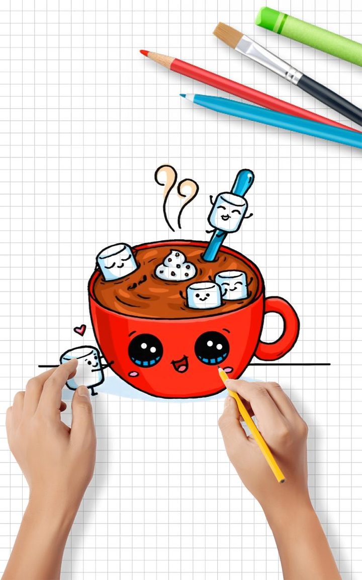 Draw Cute Drinks & Juices Step by step screenshot image 10_Popularmodapk.com