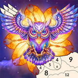 Owl Paint by Number Coloring1.9_Popularmodapk.com