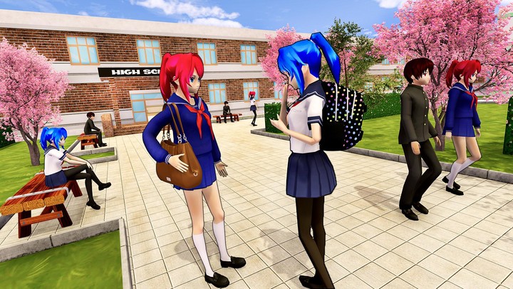 Anime High School Games: Virtu screenshot image 12_Popularmodapk.com