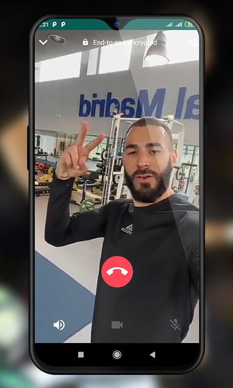 Karim Benzema Fake Video Call screenshot image 1_Popularmodapk.com