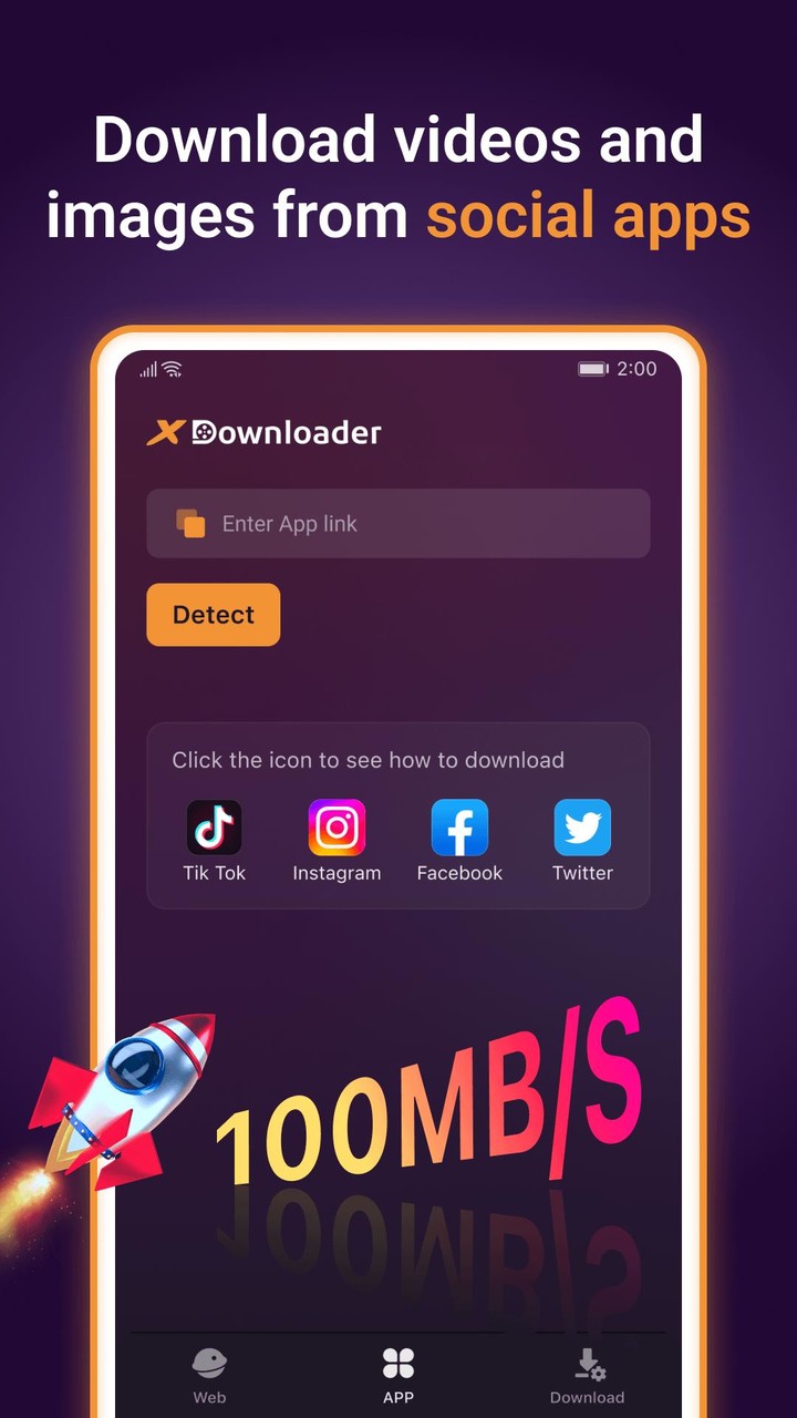 Video Downloader - XDownloader screenshot image 2_Popularmodapk.com