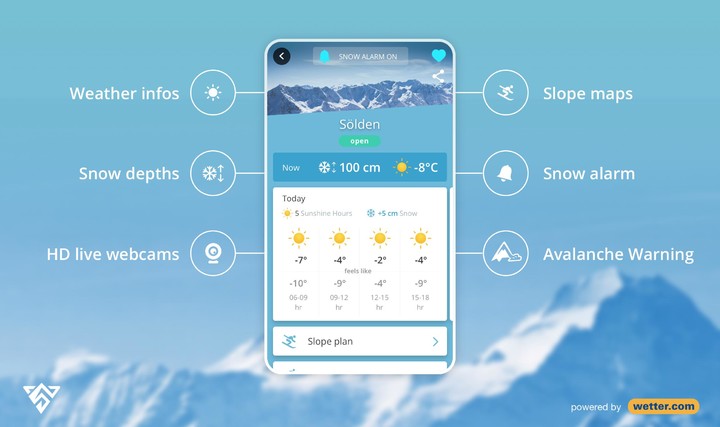 Snowthority: ski, snow, lift, slope map & ski info screenshot image 1_Popularmodapk.com