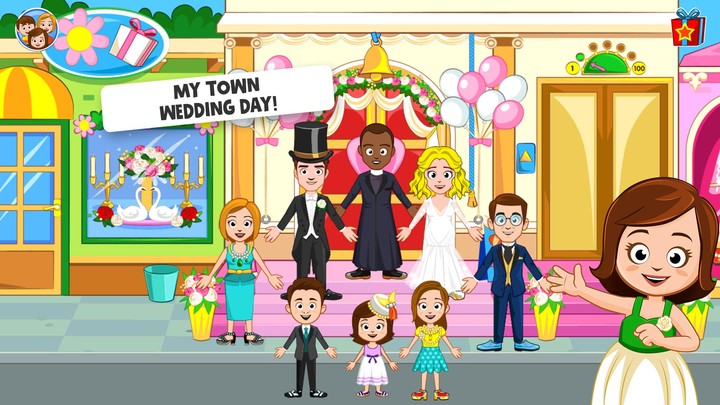 My Town: Wedding Day girl game screenshot image 2_Popularmodapk.com