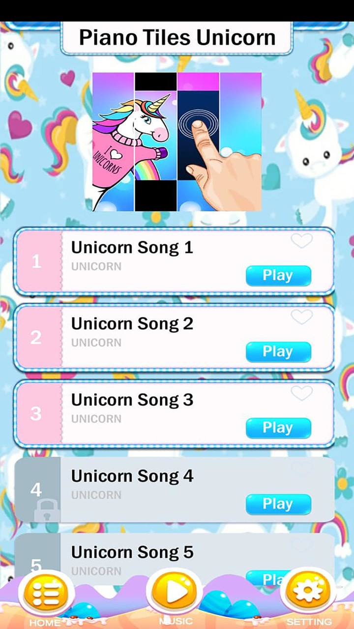 Unicorn Piano music tiles screenshot image 11_Popularmodapk.com