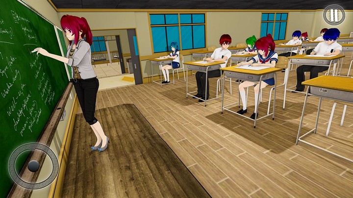Anime Girl School Teacher 3D screenshot image 2_Popularmodapk.com