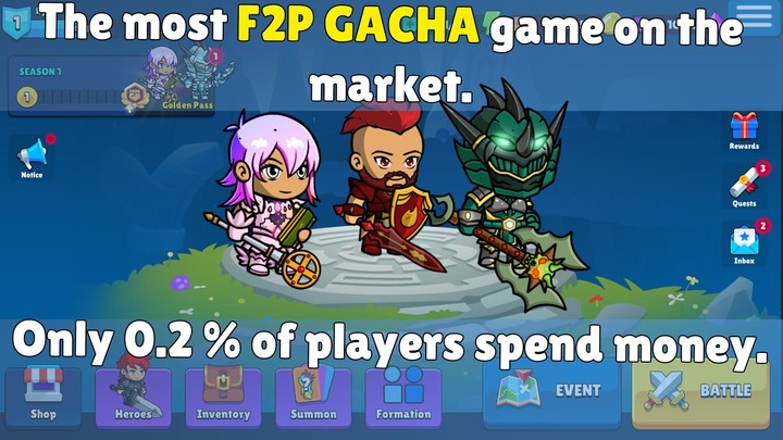 Totally Casual Gacha Game RPG screenshot image 4_Popularmodapk.com