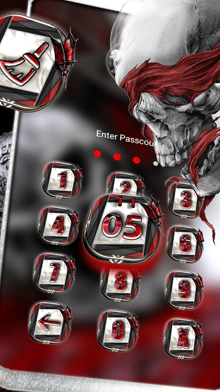 Skull Red Butterfly Theme screenshot image 5_Popularmodapk.com