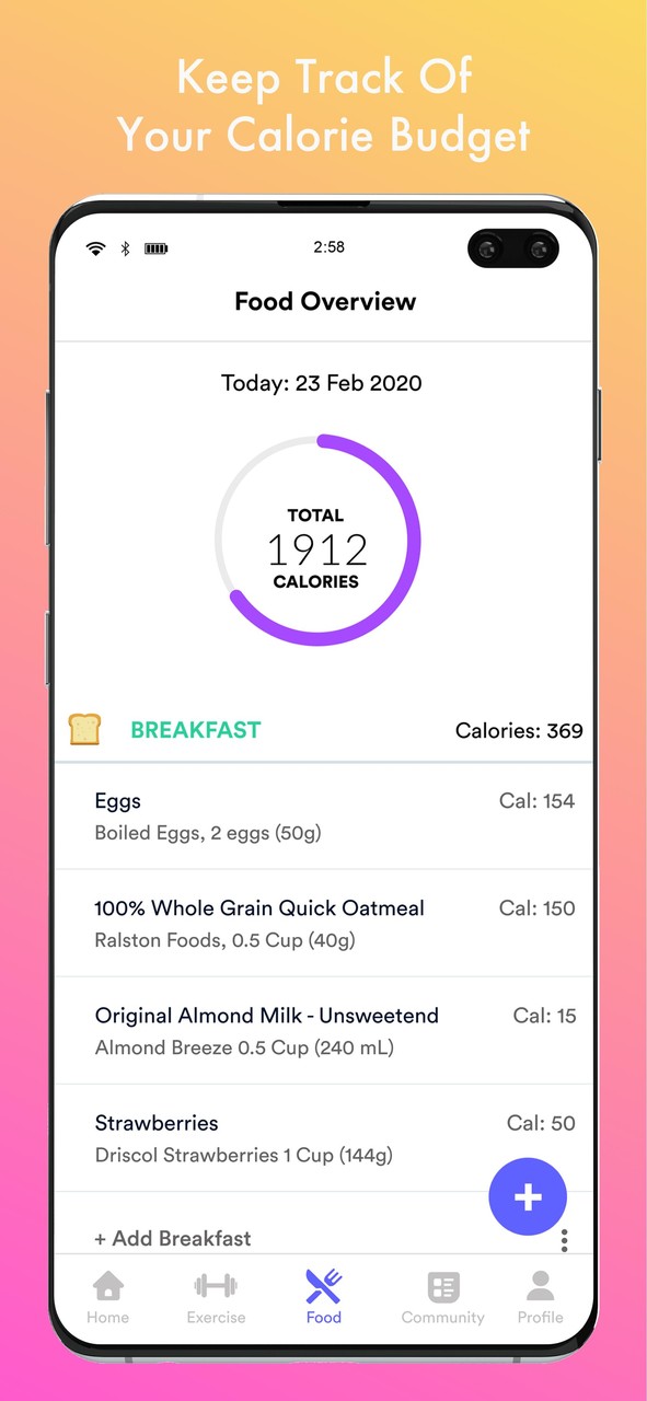 Qalorie: Calorie Counter & Weight Loss screenshot image 3_Popularmodapk.com