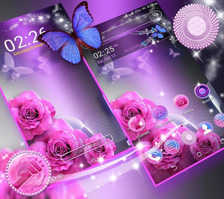 Pink Rose Launcher Theme screenshot image 5_Popularmodapk.com