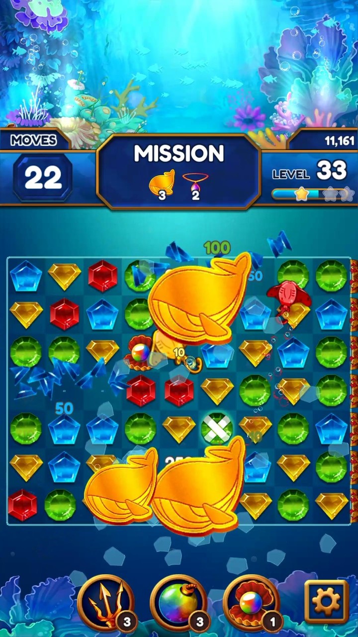 Under the Deep Sea: Match 3 screenshot image 3_Popularmodapk.com