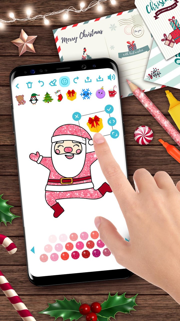 Christmas kids coloring screenshot image 2_Popularmodapk.com