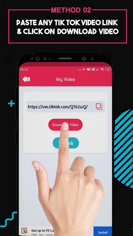 Video Downloader for TikTok - No Watermark screenshot image 1_Popularmodapk.com