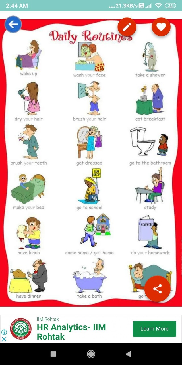 English Vocabulary: Charts, Tables with Images screenshot image 12_Popularmodapk.com