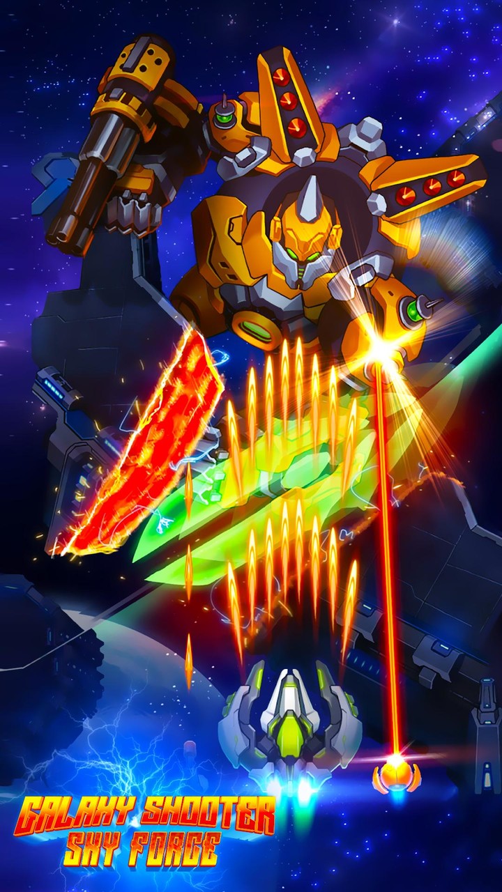 Galaxy Shooter Sky Force screenshot image 2_Popularmodapk.com