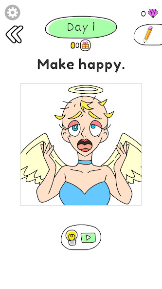 Draw Happy Angel :drawing apps<span>(No ads)</span> screenshot image 1_Popularmodapk.com