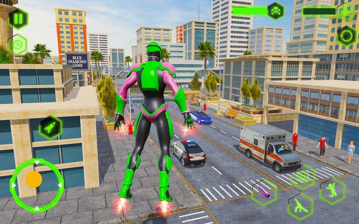 Rope Ninja Hero city rescue survival game screenshot image 5_Popularmodapk.com