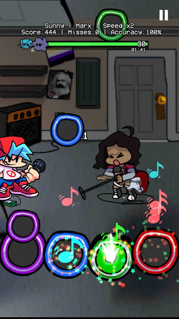 FNF Sunday Mod Guitar Hero screenshot image 2_Popularmodapk.com