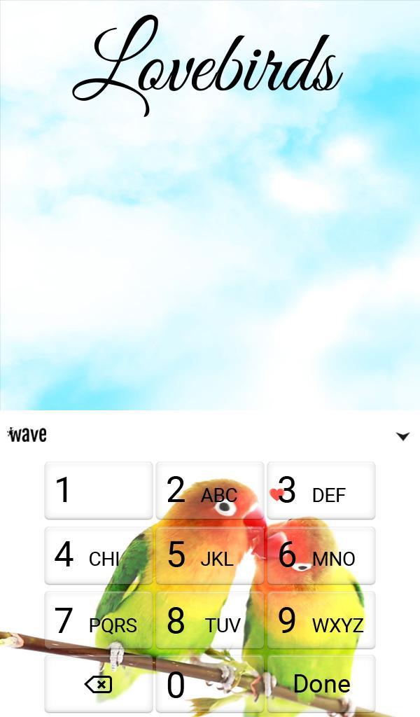Lovebirds Keyboard + Wallpaper screenshot image 11_Popularmodapk.com