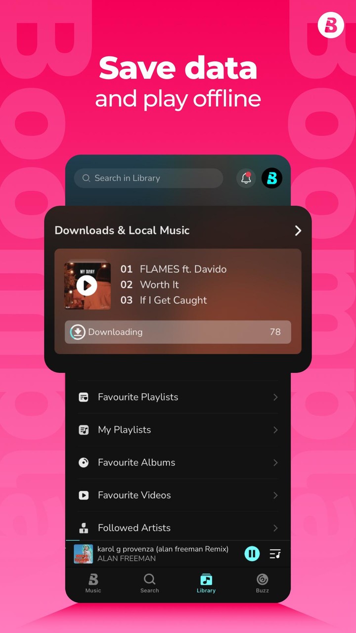 Boomplay: Music Downloader screenshot image 3_Popularmodapk.com