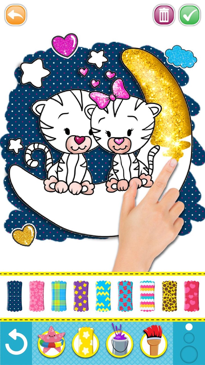 Glitter mermaid coloring pages for kids screenshot image 5_Popularmodapk.com