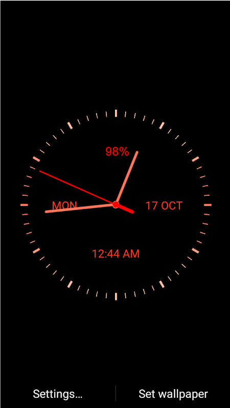 Analog Clock Live Wallpaper screenshot image 8_Popularmodapk.com