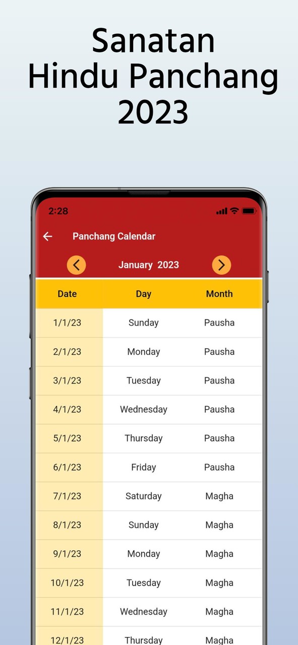 Hindu Calendar Panchang 2023 screenshot image 3_Popularmodapk.com