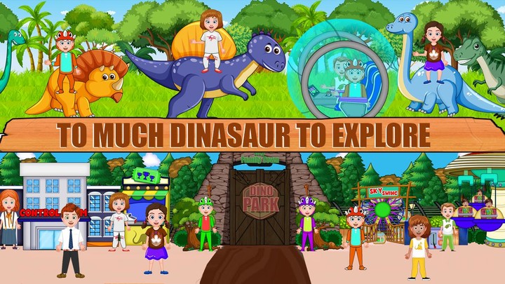 My Family Town : Dinosaur Park screenshot image 2_Popularmodapk.com